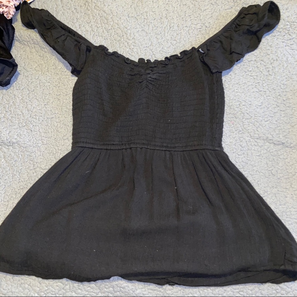 Hollister black blouse